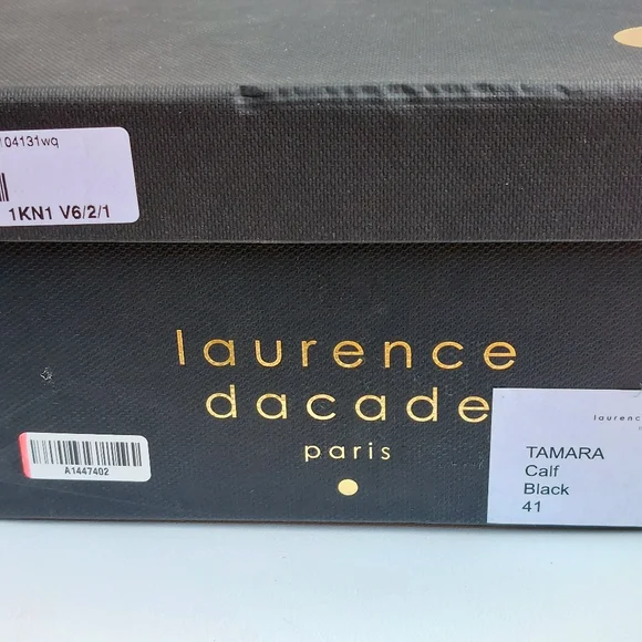 SOLD Laurence Dacade black leather Tamara ankle strap sandals, EU40, NWT, flaw - Picture 15 of 16